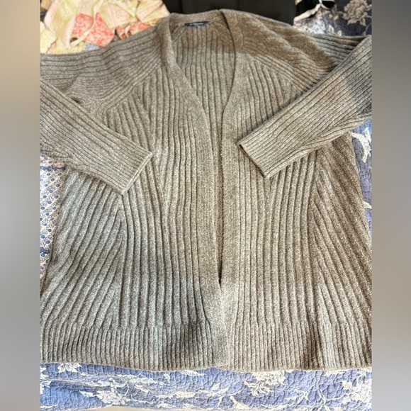 525. Denver hayes chunky rib-knitted open front cardigan, size L - Picture 3 of 7